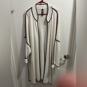 Maxi length sweater coat